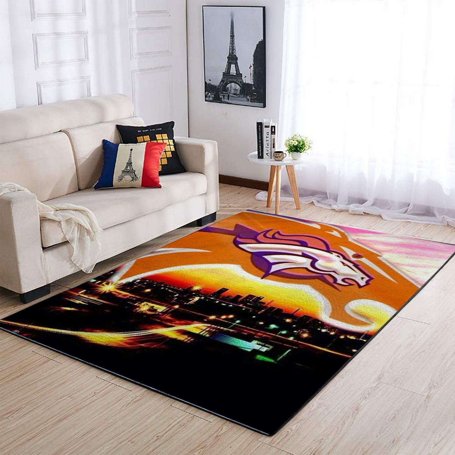 Denver Broncos Area Rug NFL Football Floor Decor 1190910