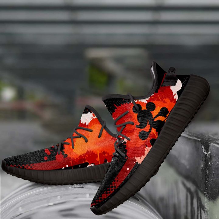 mickey mouse yeezy shoes